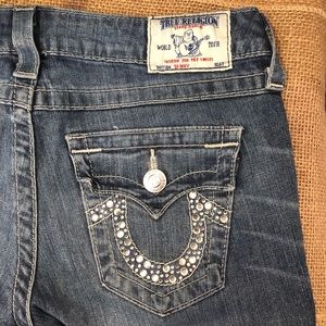 True Religion 28 Julie Bling Skinny Jean AUTHENTIC